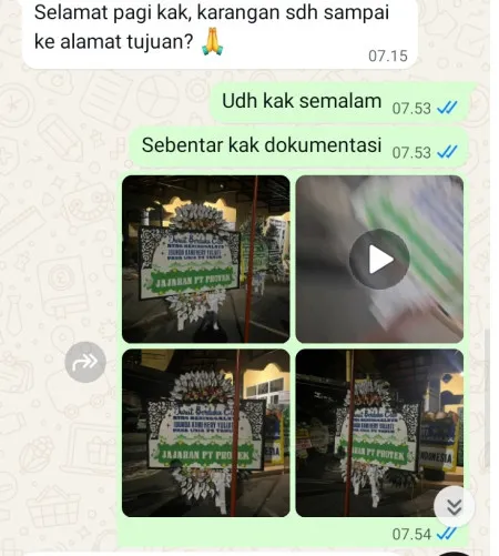 Pengiriman Papan Bunga Selamat Nadi Bulukerto